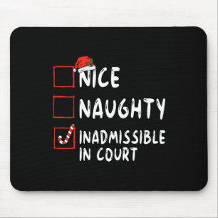 裁判所のいけなクリスマスリストに登録できない マウスパッド