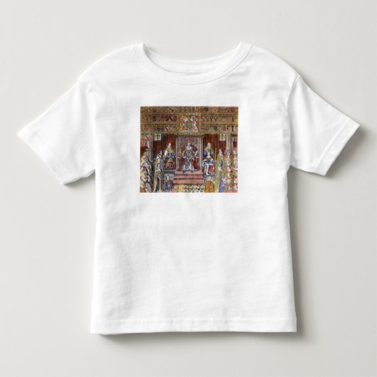 裁判所のイギリスのジェームスI、 トドラーTシャツ (正面)