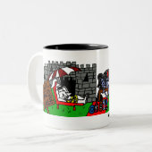 裁判所のヤードセールのコーヒー・マグ ツートーンマグカップ (正面左)