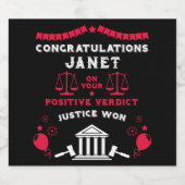 裁判所の判決 スパークリングワインラベル (シングルラベル)