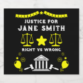 裁判所の判決 スパークリングワインラベル (シングルラベル)