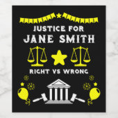 裁判所の判決 ワインラベル (シングルラベル)