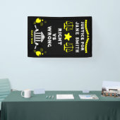 裁判所の判決 横断幕 (トレードショー)