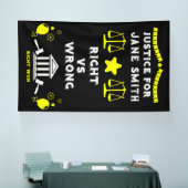 裁判所の判決 横断幕 (トレードショー)