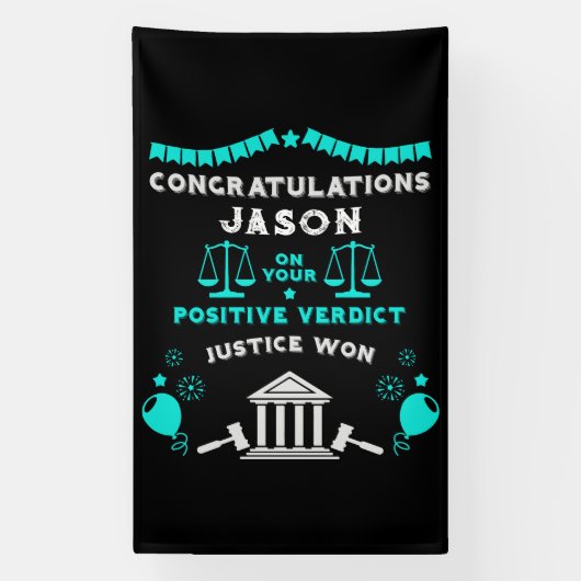 裁判所の判決 横断幕 (縦)