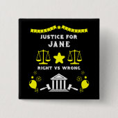 裁判所の判決 缶バッジ (正面)