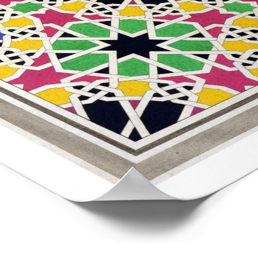 裁判所の南側のモザイクオーナメント ポスター (角)