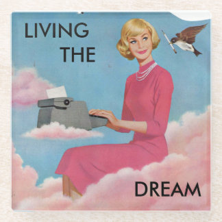 裁判所の報告のレトロのコースター ガラスコースター