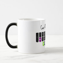 裁判所の報告はクールなStenoのキーボードのマグです モーフィングマグカップ