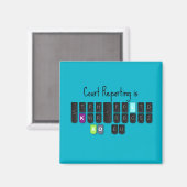 裁判所の報告はステノクールキーボード磁石である マグネット (正面/裏面)