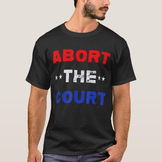 裁判所の女性生殖権を停止する Tシャツ (正面)