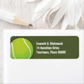 裁判所の差出人住所のテニス・ボール ラベル (インサイチュ)