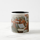 裁判所の球のヨハンStraussのオーケストラ ツートーンマグカップ (中央)