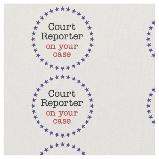 裁判所の記者 ファブリック (クローズアップ)