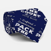 裁判所をパックし、民主主義を守り、青に投票 ネクタイ (ロール)