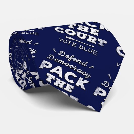 裁判所をパックし、民主主義を守り、青に投票 ネクタイ (ロール)