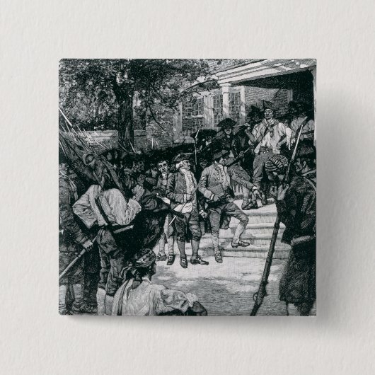 裁判所を所有するShaysの暴徒 缶バッジ (正面)