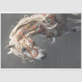 裁判所インディアン色彩の鮮やか馬シリーズの切り離し 薄葉紙