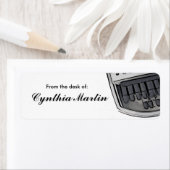 裁判所カスタム記者のステッカーの机からの ラベル (インサイチュ)