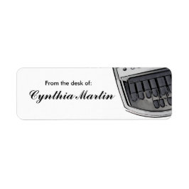 裁判所カスタム記者のステッカーの机からの ラベル