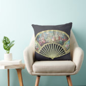 裁判所ファン、フランス語、18世紀(アイボリーおよびw/c クッション (椅子)