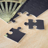 裁判所ファン、フランス語、18世紀(アイボリーおよびw/c ジグソーパズル (側面)