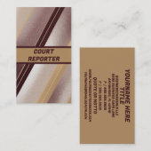 裁判所レポータモダンー行 名刺 (正面/裏面)