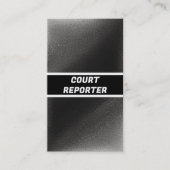 裁判所レポータモダンー 名刺 (正面)