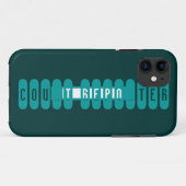 裁判所レポーターティール（緑がかった色）ホワイトレターiphone 5ケース Case-Mate iPhoneケース (裏面(横))