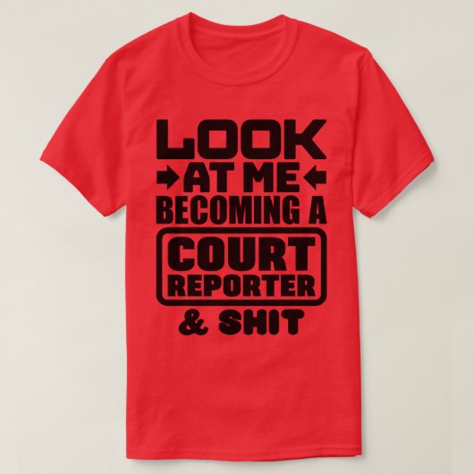 裁判所報告学生 Tシャツ (デザイン正面)