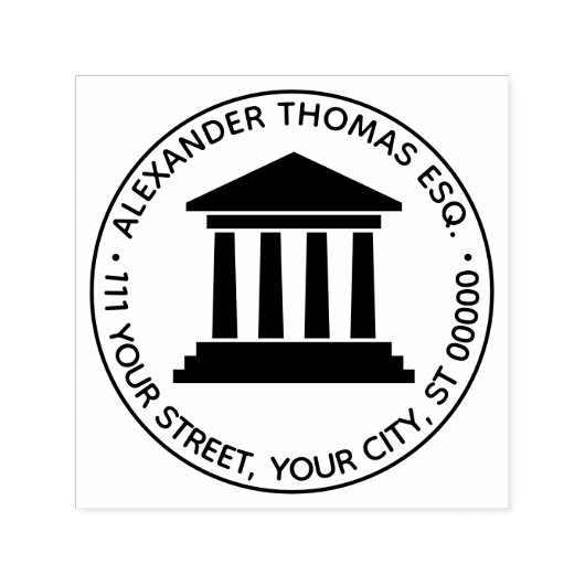 裁判所弁護士名差出人住所 セルフインキングスタンプ (デザイン)