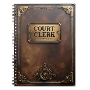 裁判所書記官のギフト – スパイラルフォトノートブック ノートブック