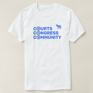 裁判所、議会、コミュニティTシャツ Tシャツ
