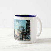 裁判所St.のシアバターの劇場、バッファロー、NYのヴィンテージ ツートーンマグカップ (正面右)