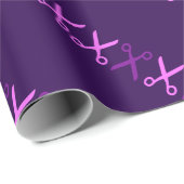 裁断スタイリッシュ鋏の美容師 ラッピングペーパー (ロールコーナー)