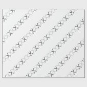 裁断スタイリッシュ鋏の美容師 ラッピングペーパー (フラット)