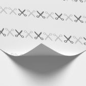 裁断スタイリッシュ鋏の美容師 ラッピングペーパー (角)