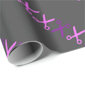 裁断スタイリッシュ鋏の美容師 ラッピングペーパー (ロールコーナー)