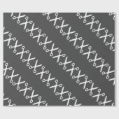 裁断スタイリッシュ鋏の美容師 ラッピングペーパー (フラット)