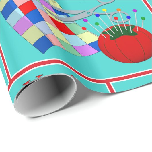 裁縫あなたは縫う特別マザーズ日誕生日 ラッピングペーパー (ロールコーナー)