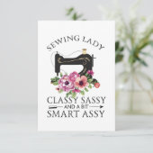 裁縫おばさん教室　生意気でちょっと賢い 招待状 (スタンド正面)