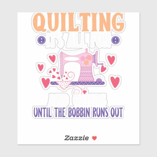 裁縫おもしろいキルティングキルターその全おもしろいとゲーム シール (シート)