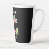 裁縫おもしろいキルティング愛好家 カフェラテマグ (右)