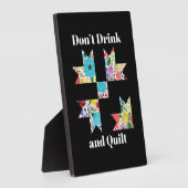 裁縫おもしろいキルティング愛好家 フォトプラーク (側面)