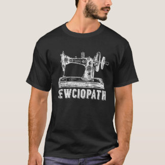 裁縫おもしろいキルティングSewciopath女男性へ性 Tシャツ