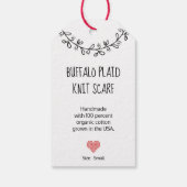 裁縫おもしろい引用文手縫いギフトクラフト ギフトタグ (裏面)