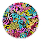 裁縫および編み物セラミックノブ セラミックノブ (正面)