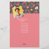 裁縫かわいいフォトブラウン 便箋 (裏面)