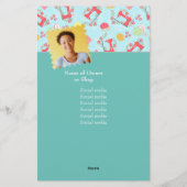 裁縫かわいいフォトブルー 便箋 (裏面)