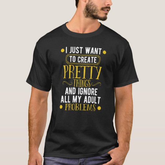 裁縫かわいらしがアイテムを作成し、すべてのAdulを無視 Tシャツ (正面)